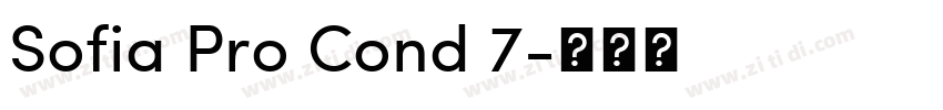 Sofia Pro Cond 7字体转换